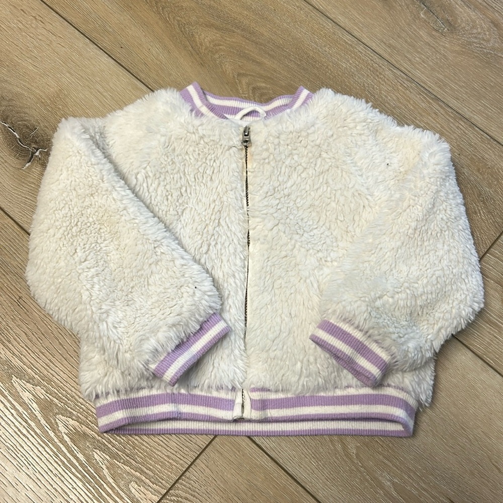 Janie and jack fuzzy coat